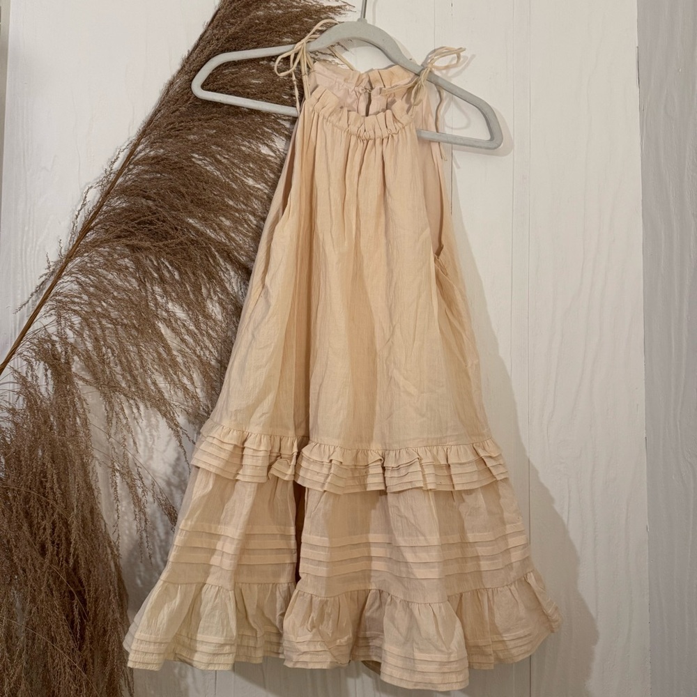 halter tiered dress